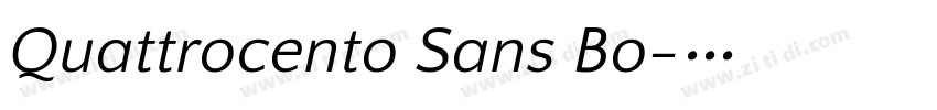 Quattrocento Sans Bo字体转换 Quattrocento Sans Bo字体转换